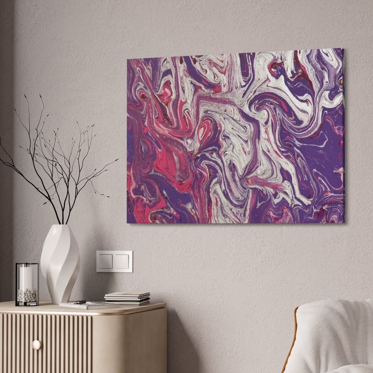 The Original Print "Silver and Purple"