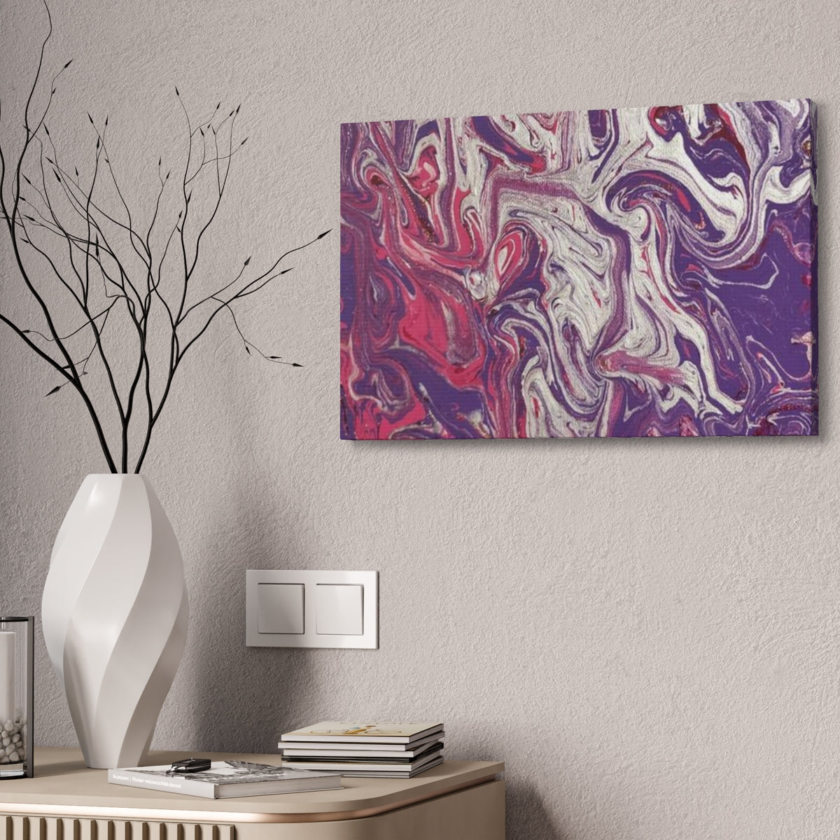 The Original Print "Silver and Purple"