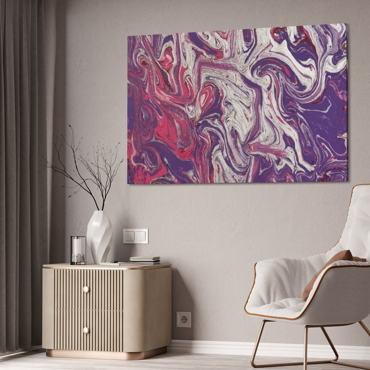 The Original Print "Silver and Purple"