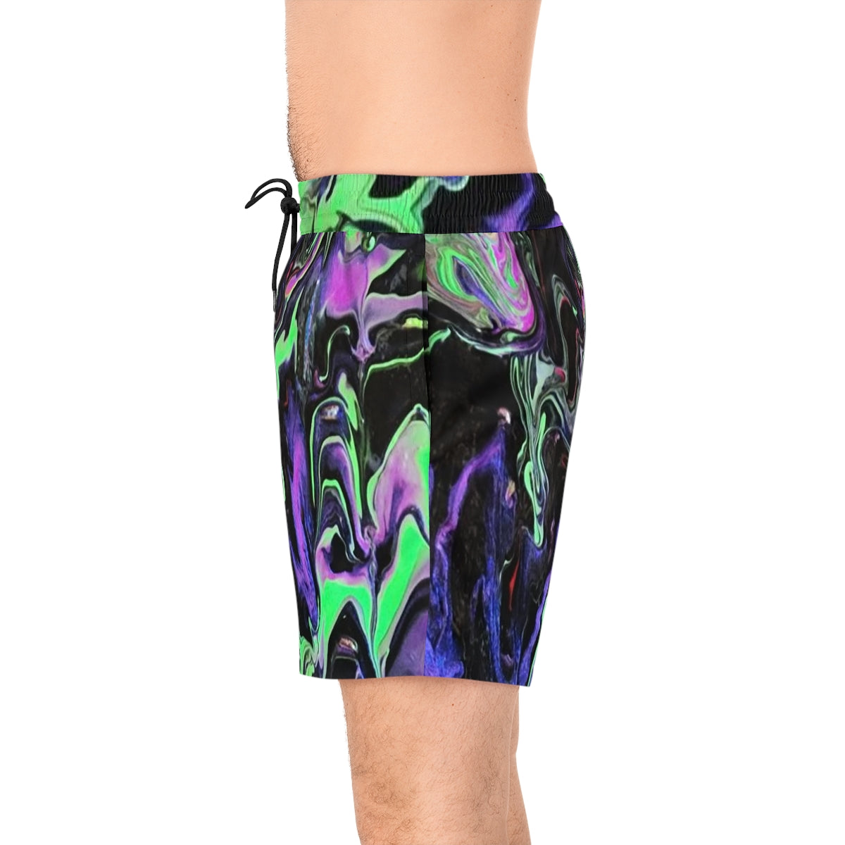 PJ Drip Men's Mid-Length Swim Shorts (AOP)