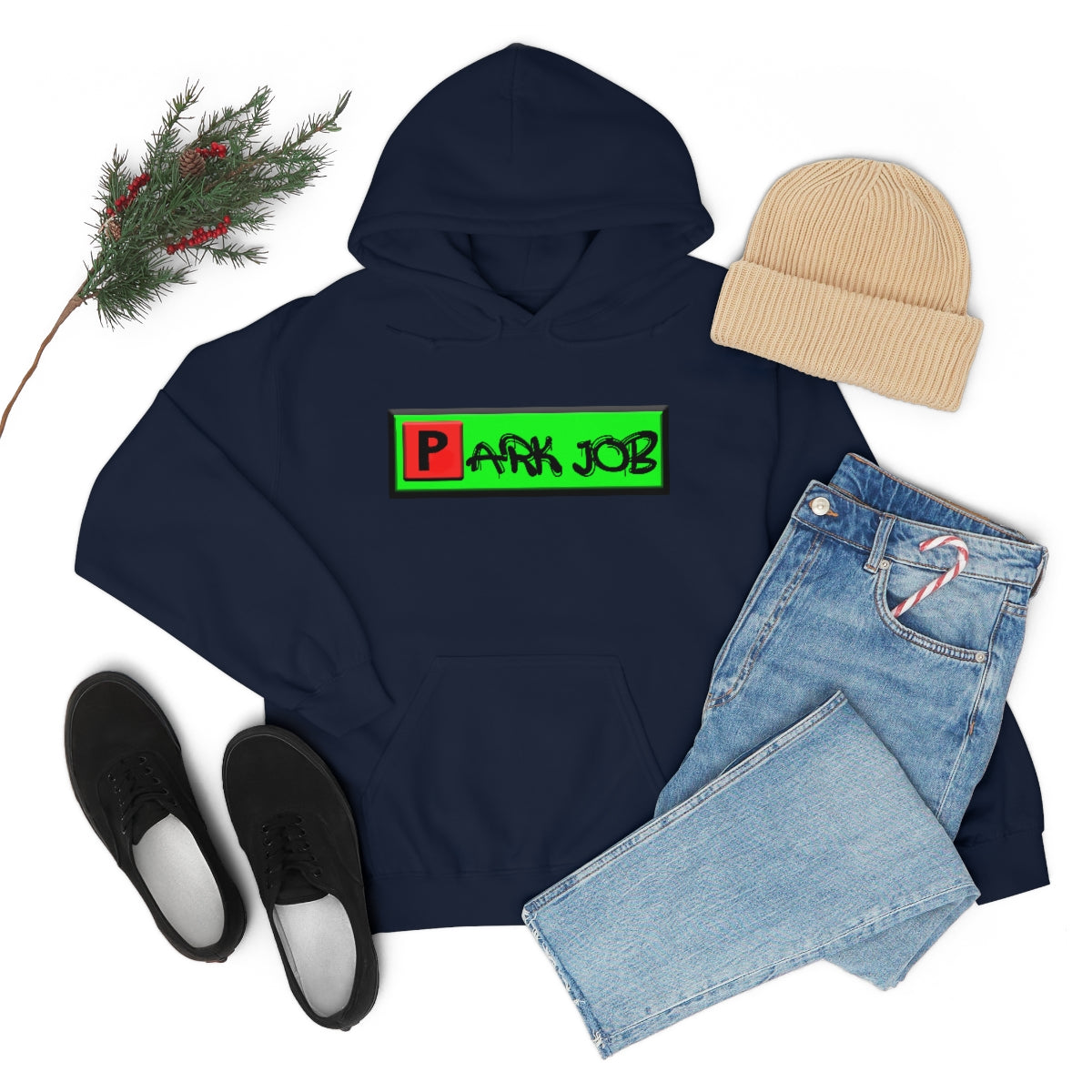 PJ Red and Green Unisex Heavy Blend™ Hooded Sweatshirt
