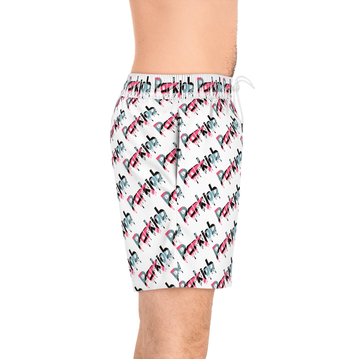 PJ Drip Men's Mid-Length Swim Shorts (AOP)