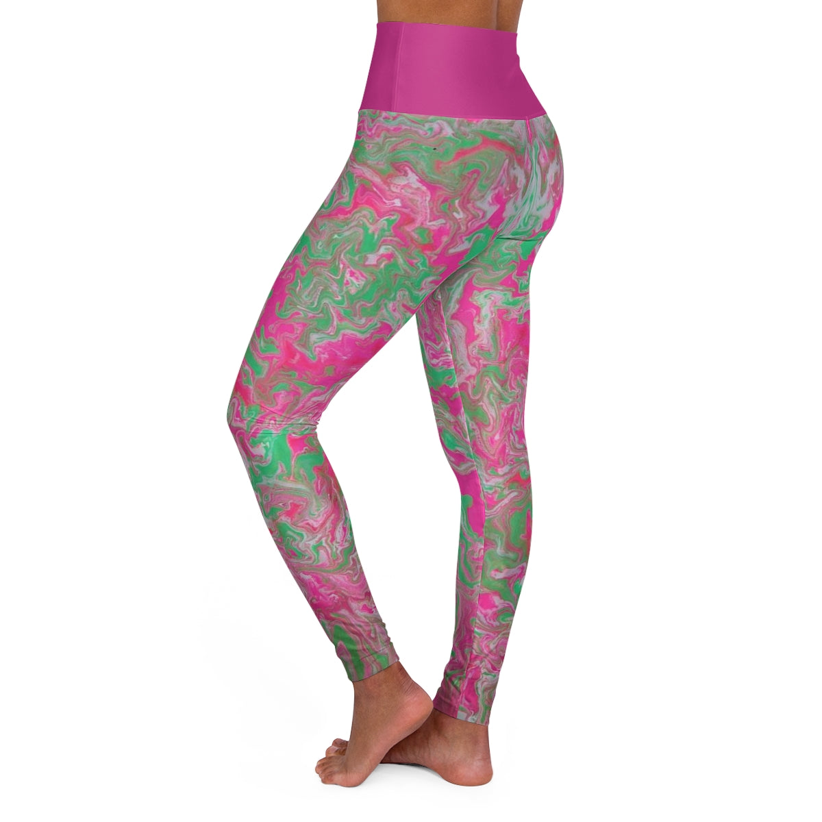 PJ Original Artwork "CANDYLAND" High Waisted Yoga Leggings