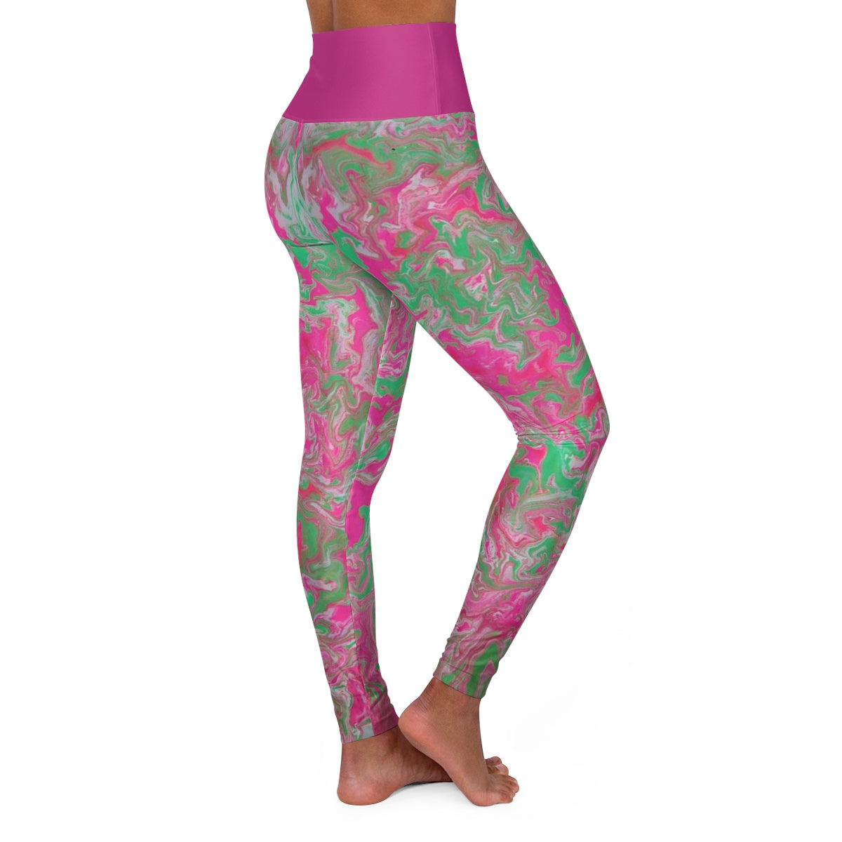 PJ Original Artwork "CANDYLAND" High Waisted Yoga Leggings
