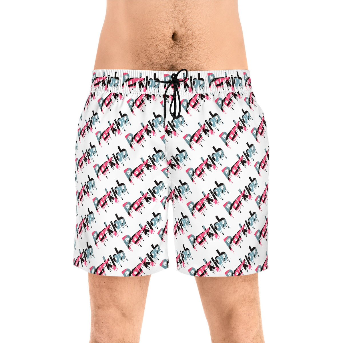 PJ Drip Men's Mid-Length Swim Shorts (AOP)