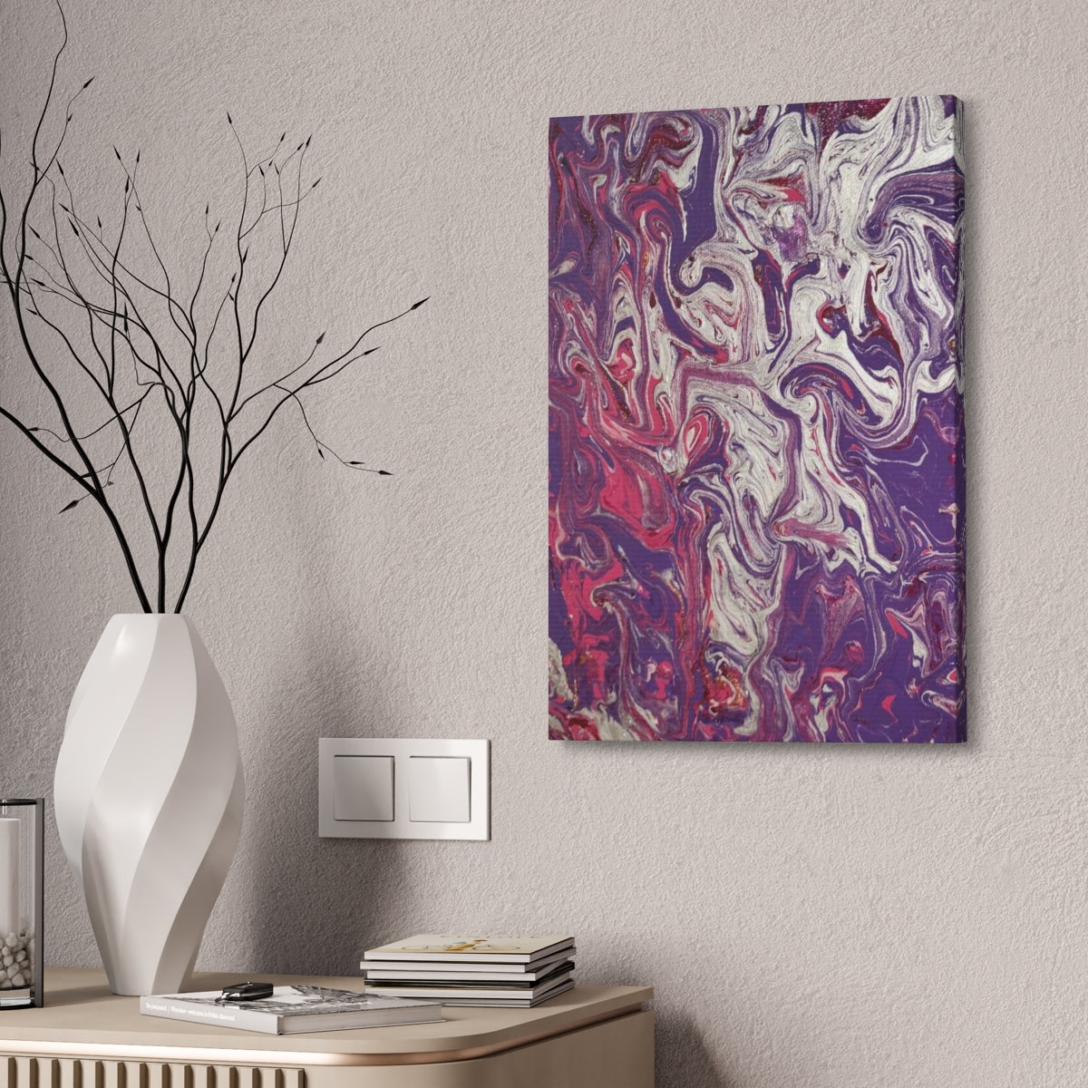 The Original Print "Silver and Purple"