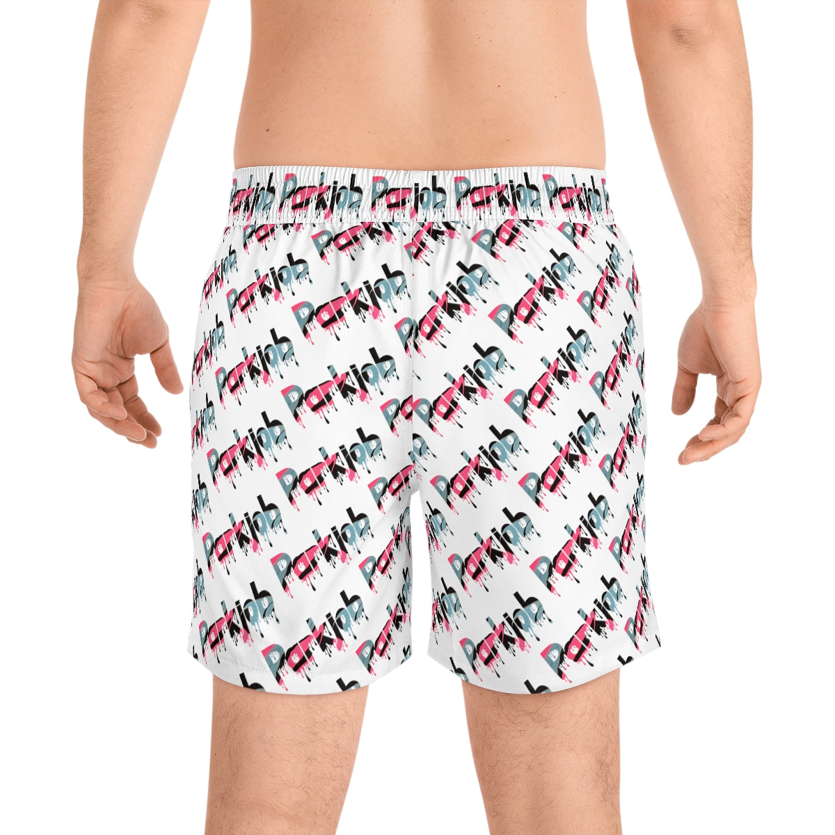 PJ Drip Men's Mid-Length Swim Shorts (AOP)