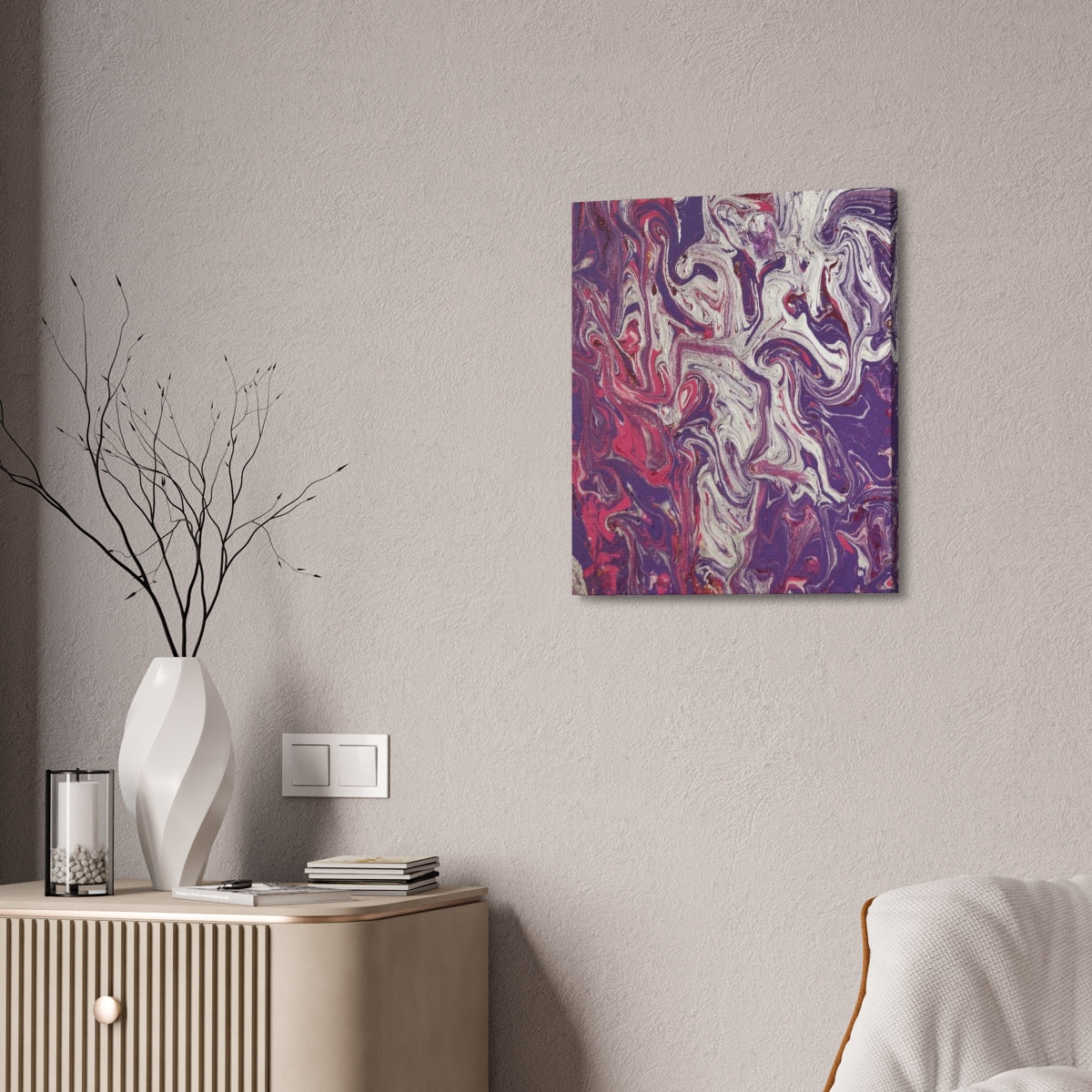 The Original Print "Silver and Purple"