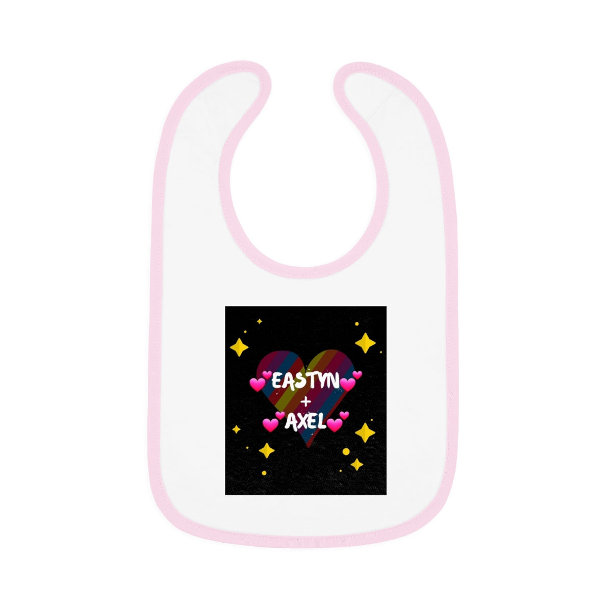 Baby Contrast Trim Jersey Bib