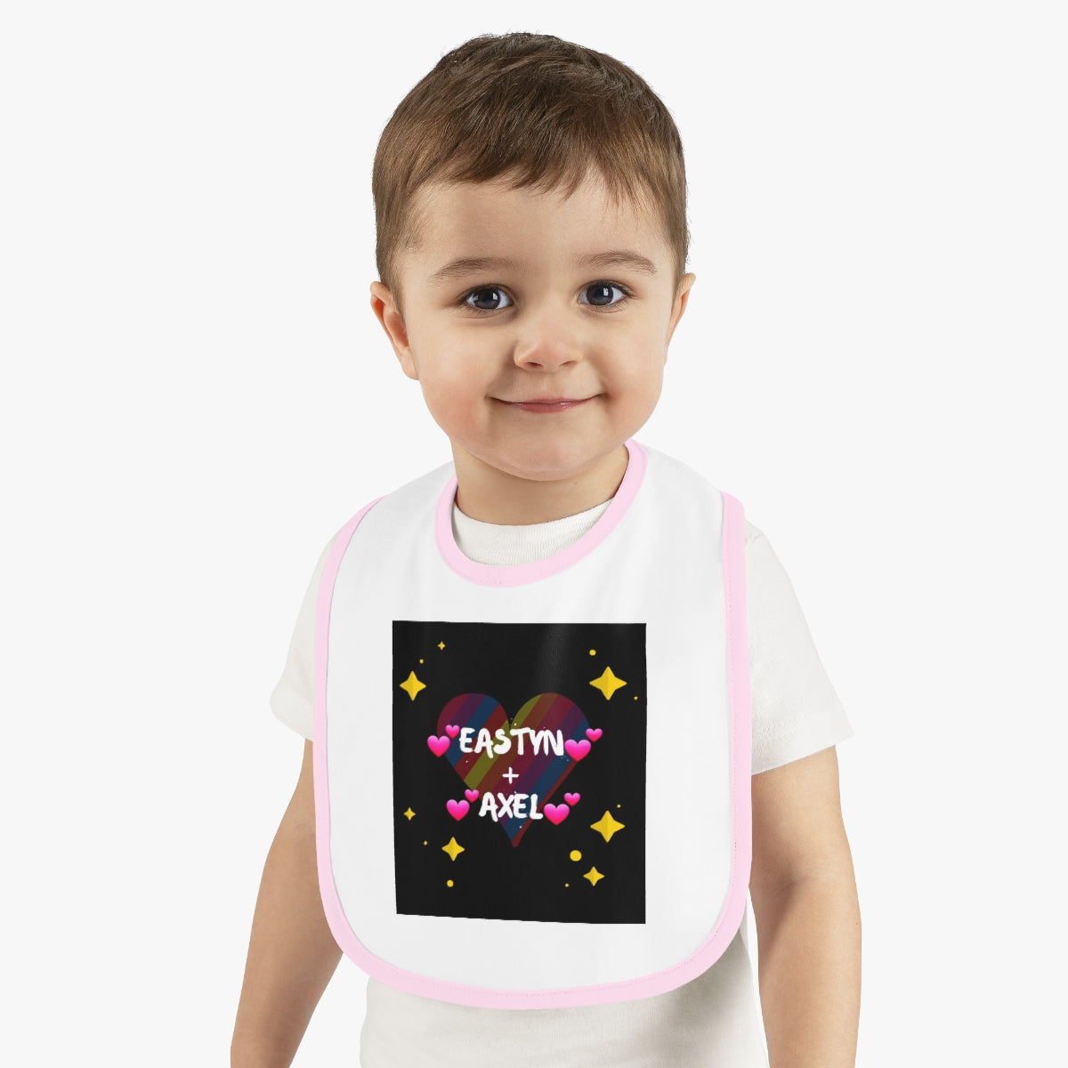 Baby Contrast Trim Jersey Bib