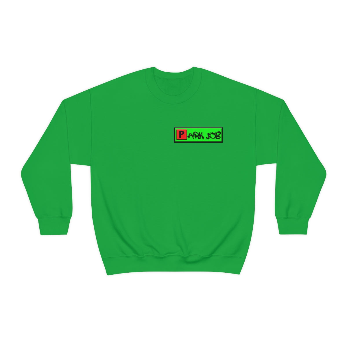 Parkjob Green and Red Logo Unisex Heavy Blend™ Crewneck Sweatshirt
