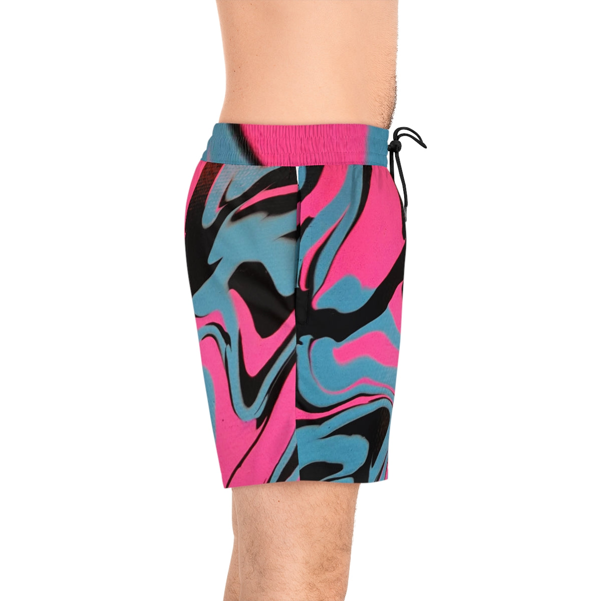 PJ Drip Men's Mid-Length Swim Shorts (AOP)