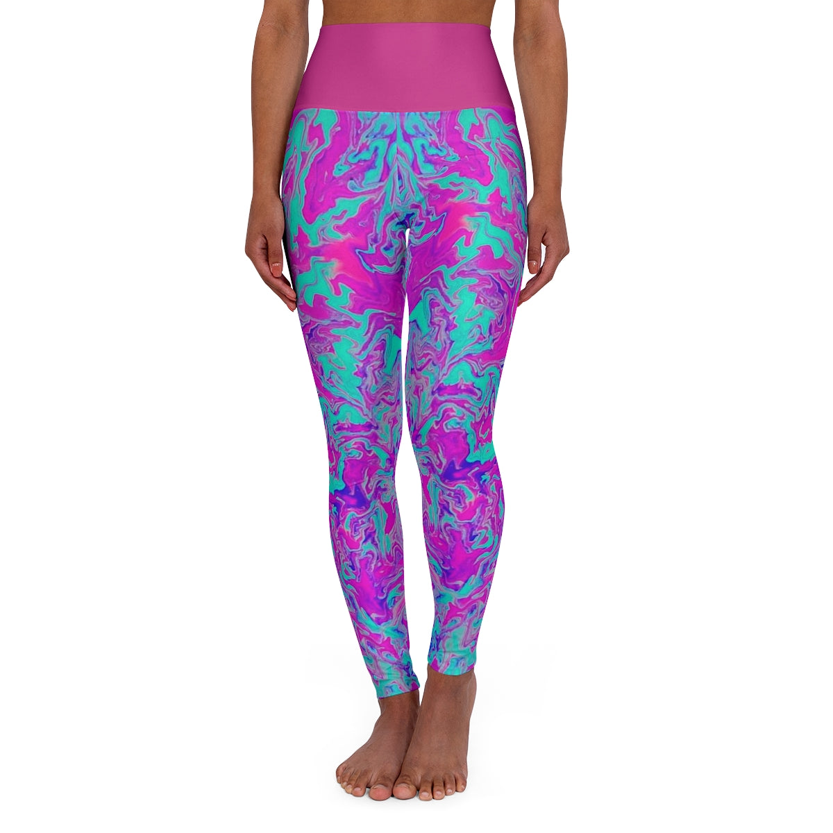 PJ Original Artwork "CANDYLAND" Blacklight High Waisted Yoga Leggings
