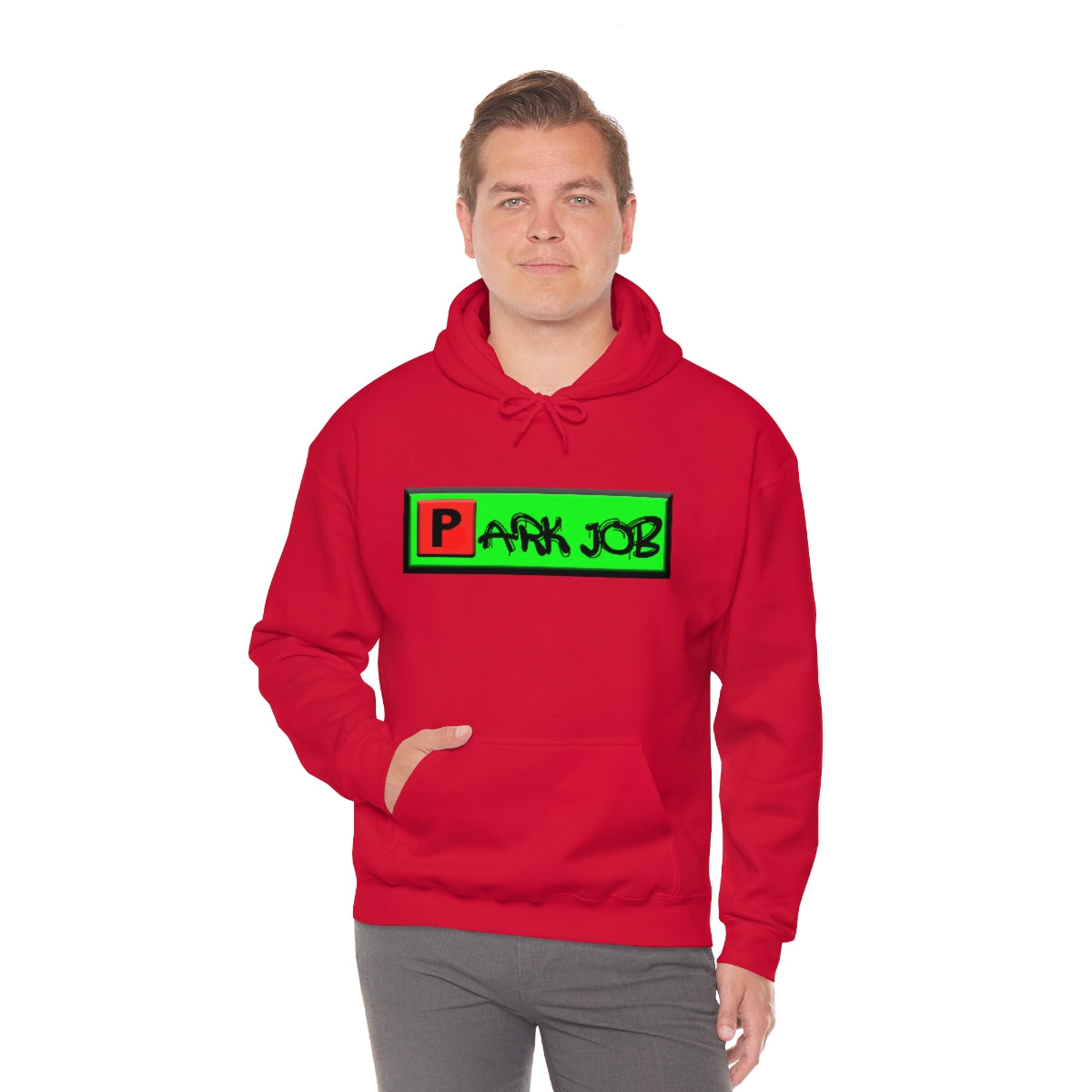 PJ Red and Green Unisex Heavy Blend™ Hooded Sweatshirt