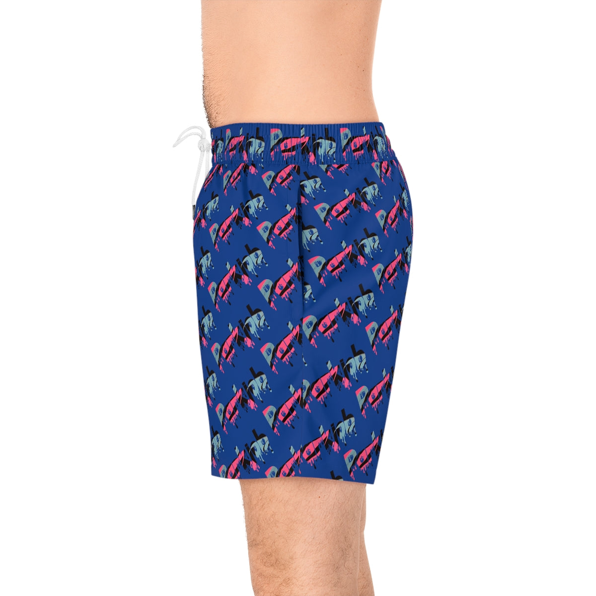 PJ Drip Men's Mid-Length Swim Shorts (AOP)