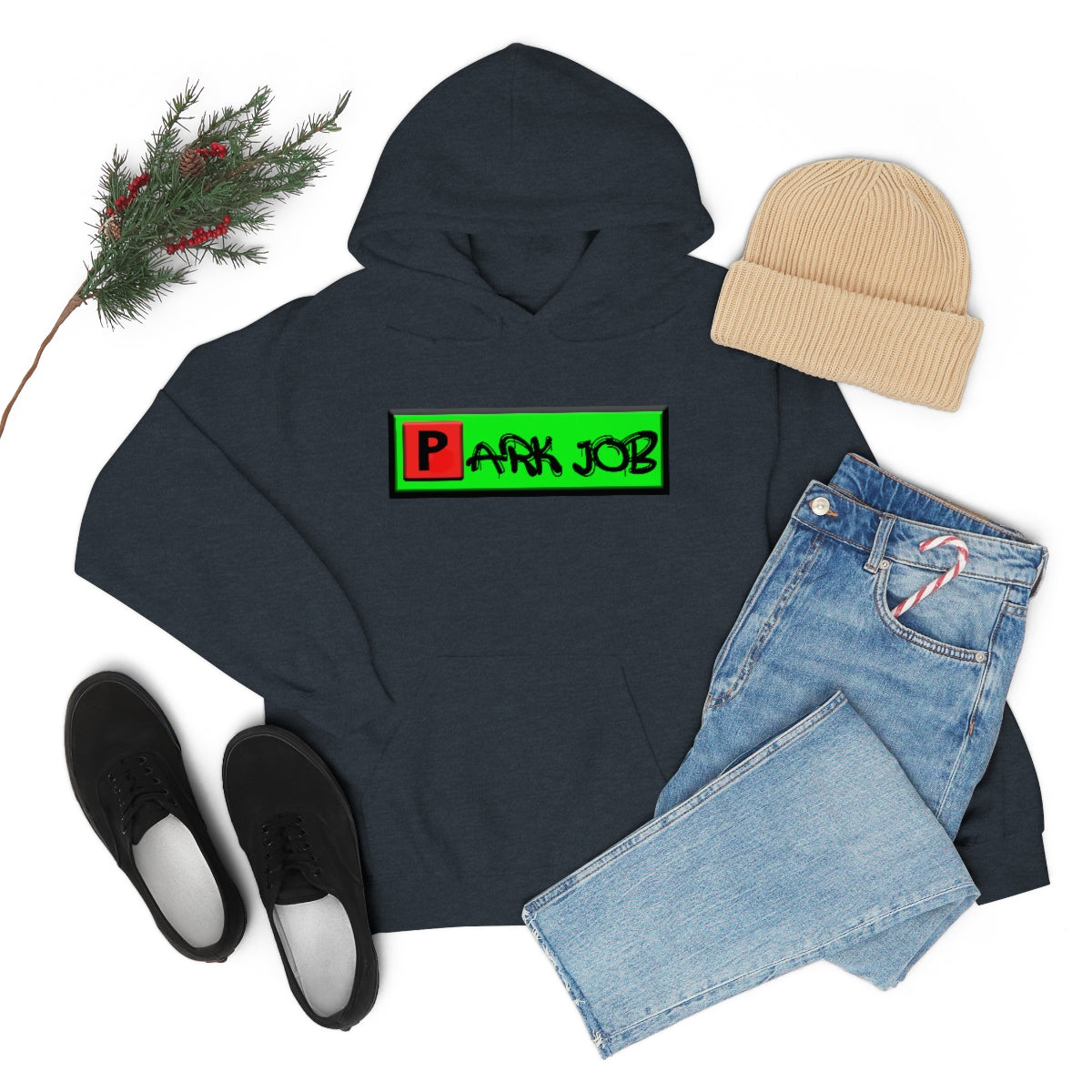 PJ Red and Green Unisex Heavy Blend™ Hooded Sweatshirt