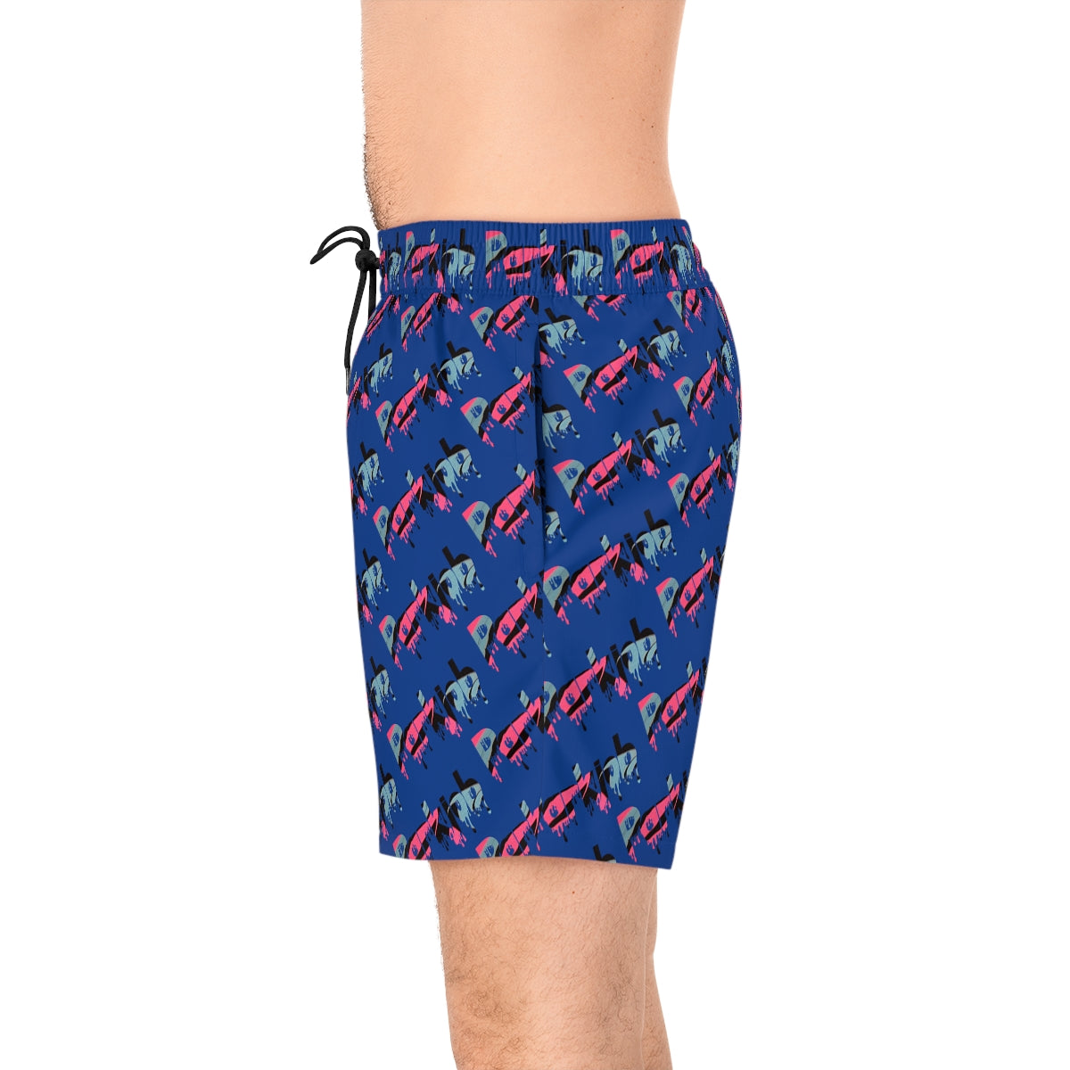 PJ Drip Men's Mid-Length Swim Shorts (AOP)