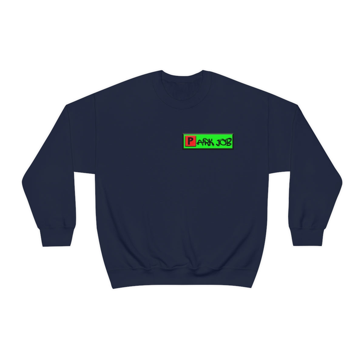 Parkjob Green and Red Logo Unisex Heavy Blend™ Crewneck Sweatshirt