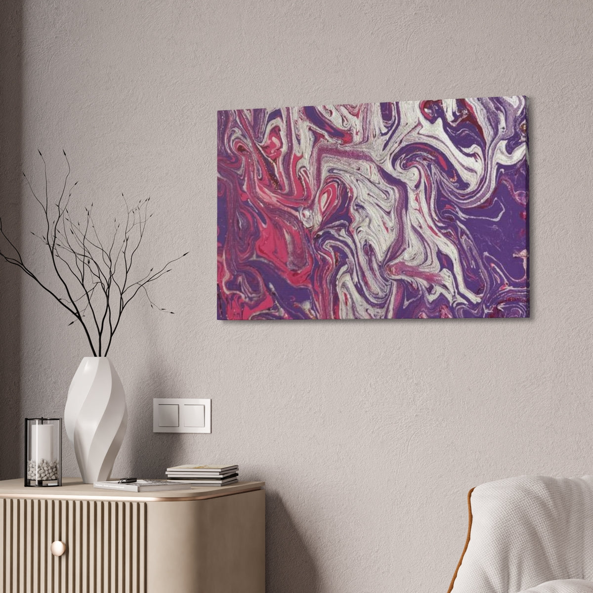 The Original Print "Silver and Purple"