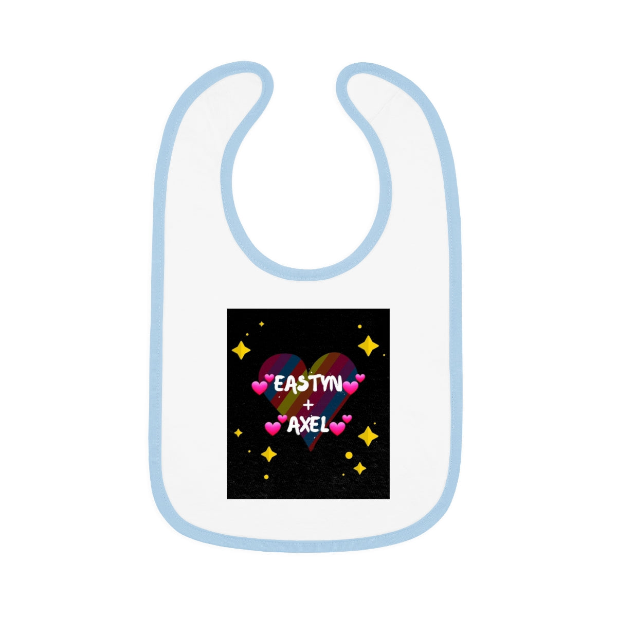 Baby Contrast Trim Jersey Bib