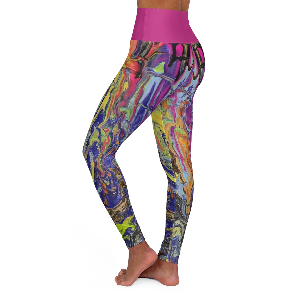 PJ Original Artwork "ShallowFalls" High Waisted Yoga Leggings