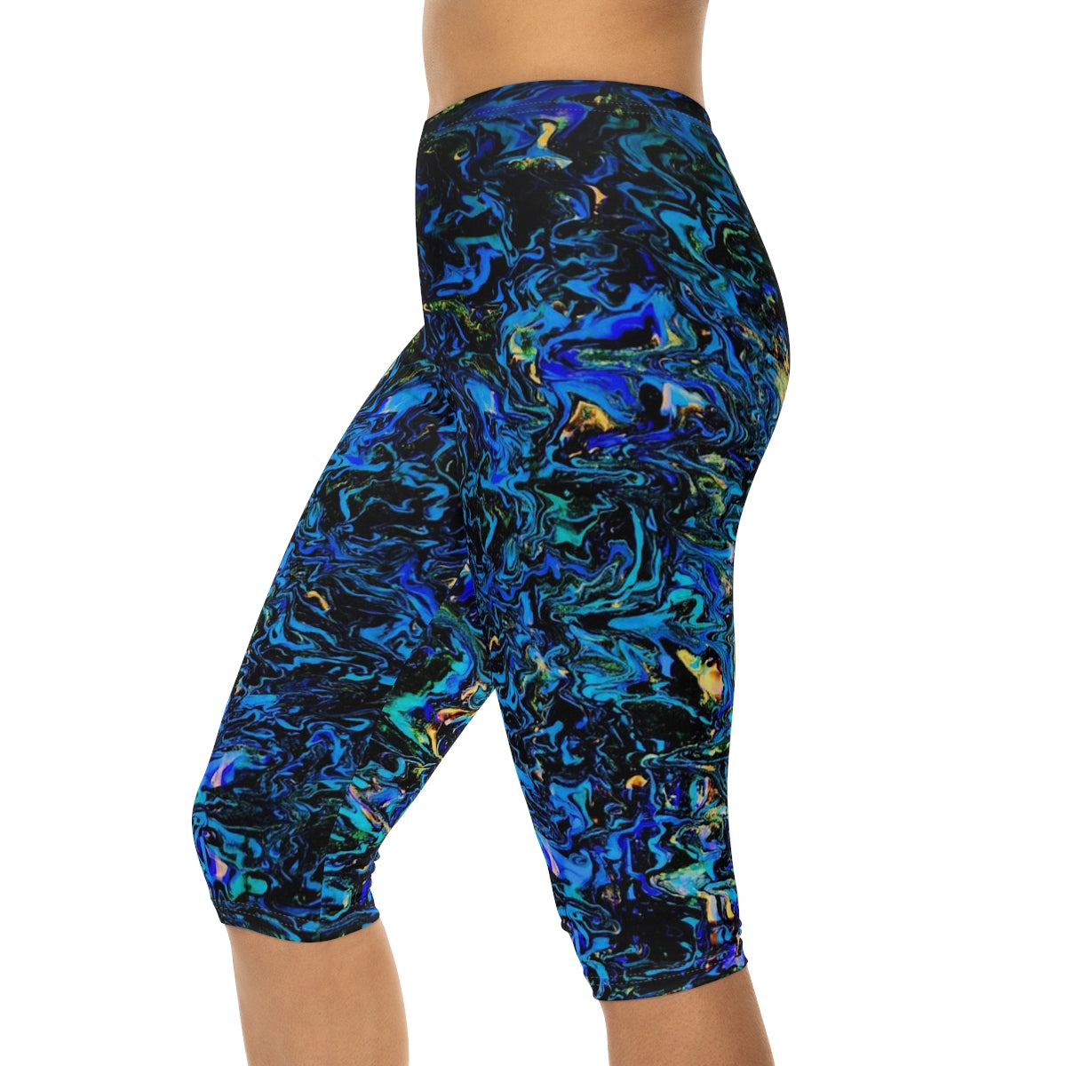 Pj Art Women’s Capri Leggings "Light in the Dark"