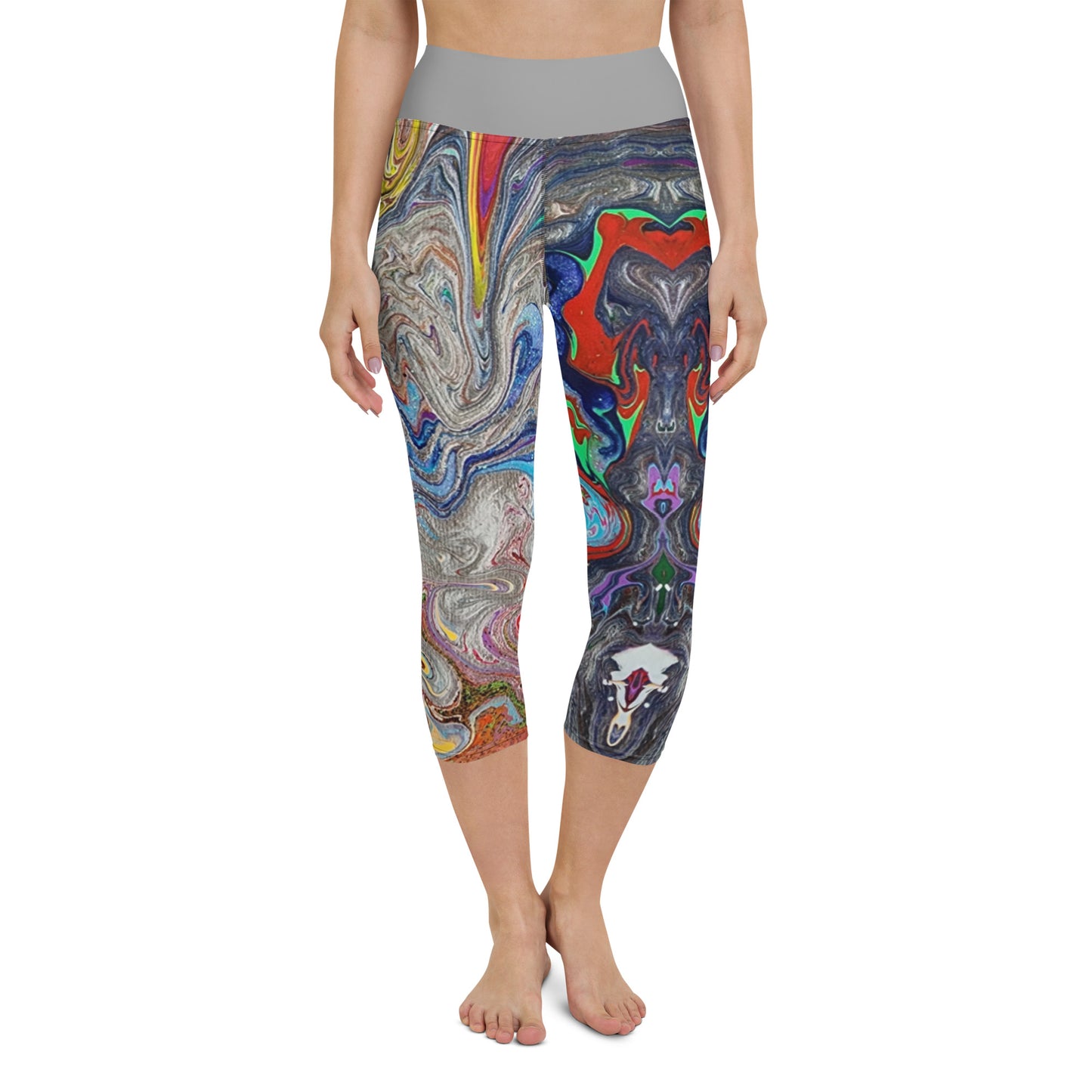 PJ Art Yoga Capri Leggings