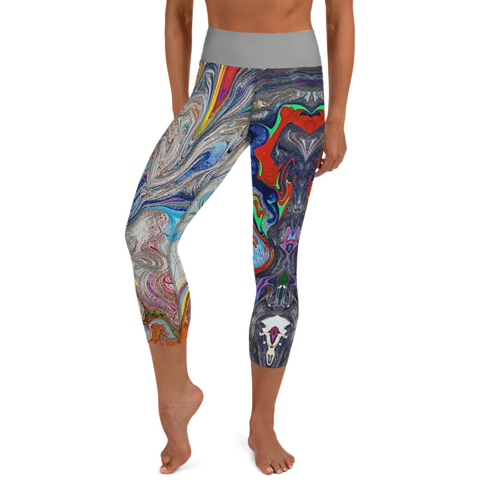 PJ Art Yoga Capri Leggings