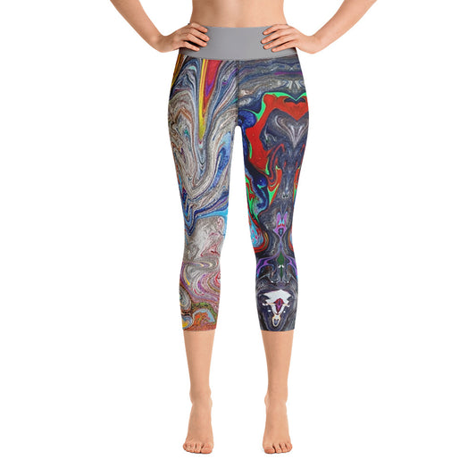 PJ Art Yoga Capri Leggings