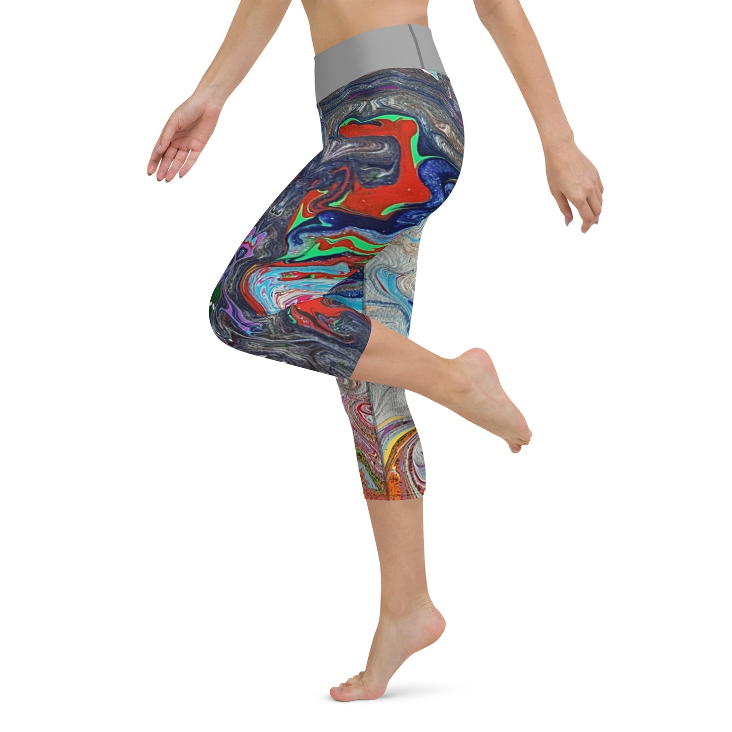 PJ Art Yoga Capri Leggings