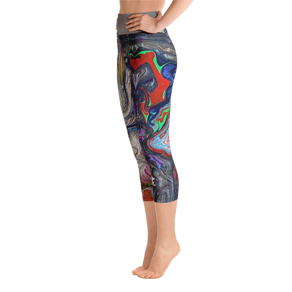 PJ Art Yoga Capri Leggings