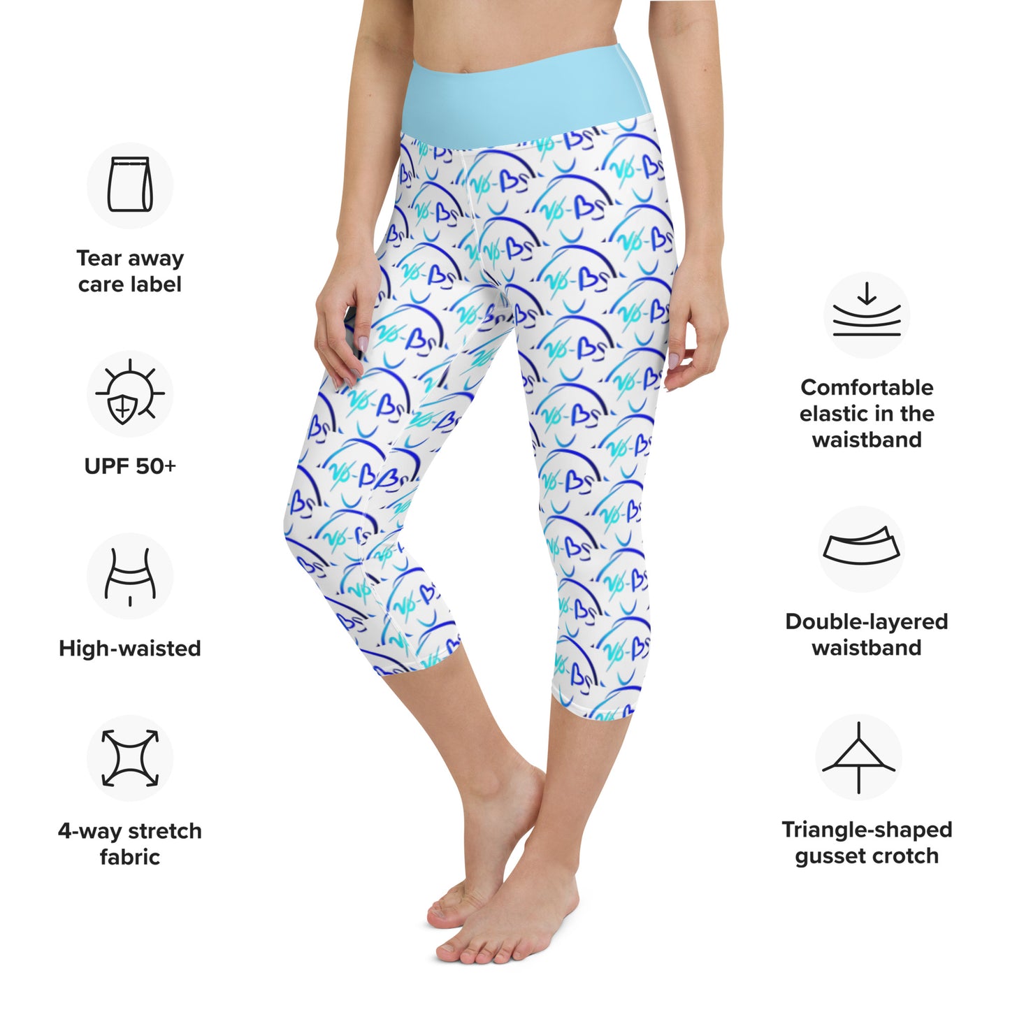 No-Bs Yoga Capri Leggings