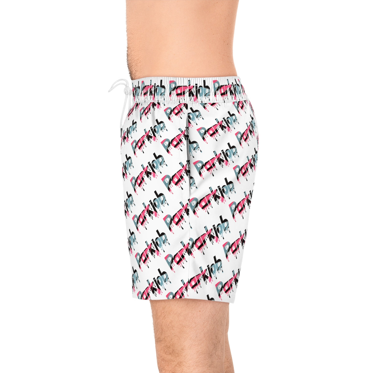 PJ Drip Men's Mid-Length Swim Shorts (AOP)