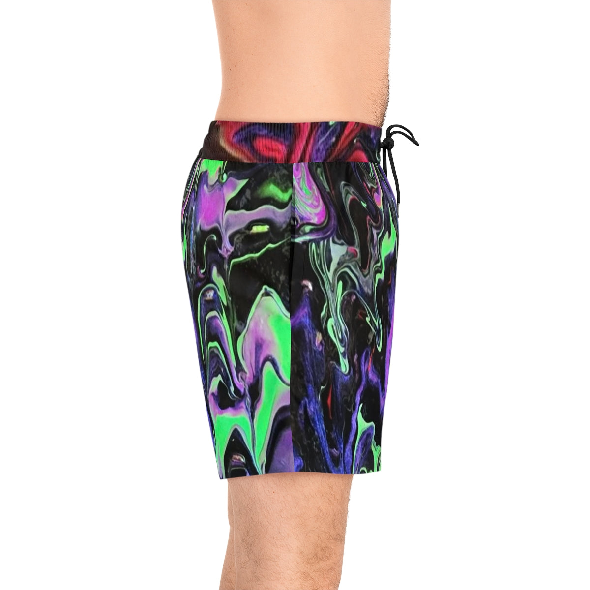 PJ Drip Men's Mid-Length Swim Shorts (AOP)