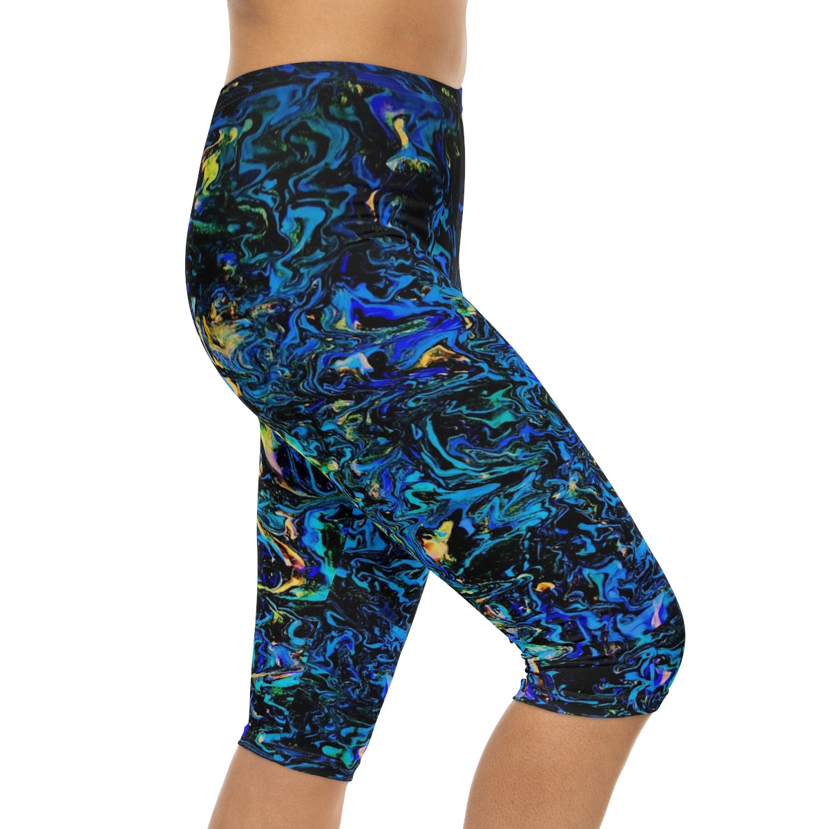 Pj Art Women’s Capri Leggings "Light in the Dark"