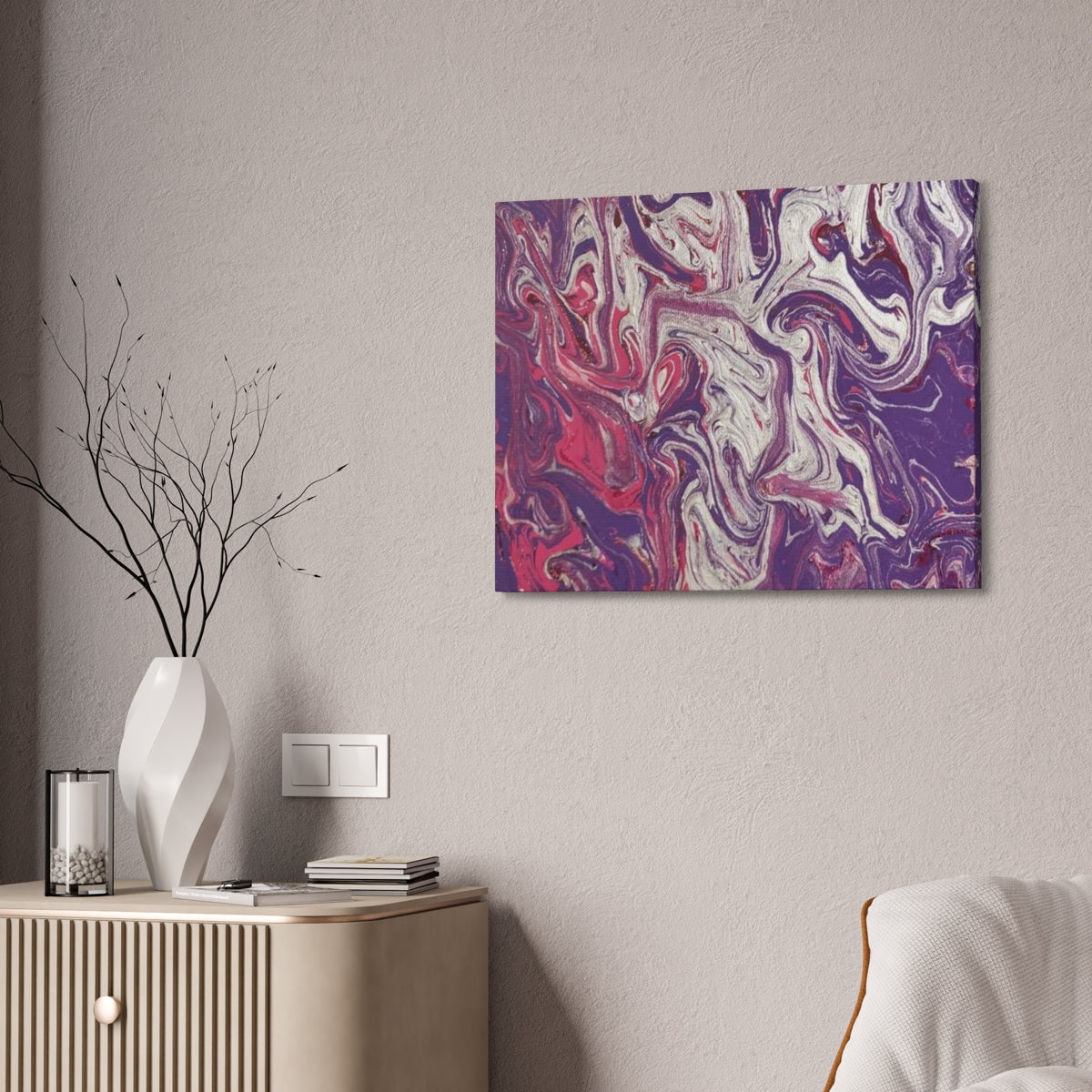 The Original Print "Silver and Purple"