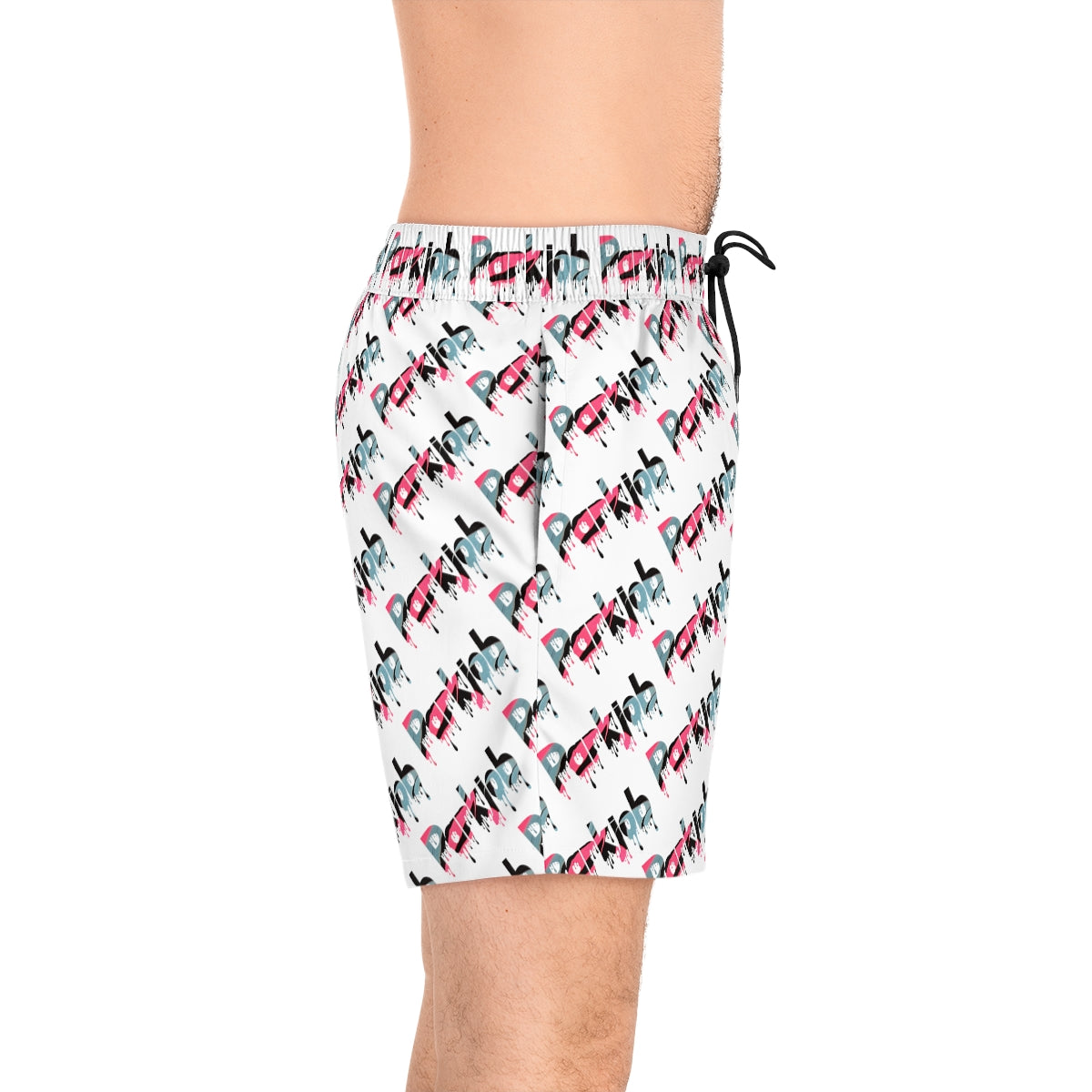 PJ Drip Men's Mid-Length Swim Shorts (AOP)