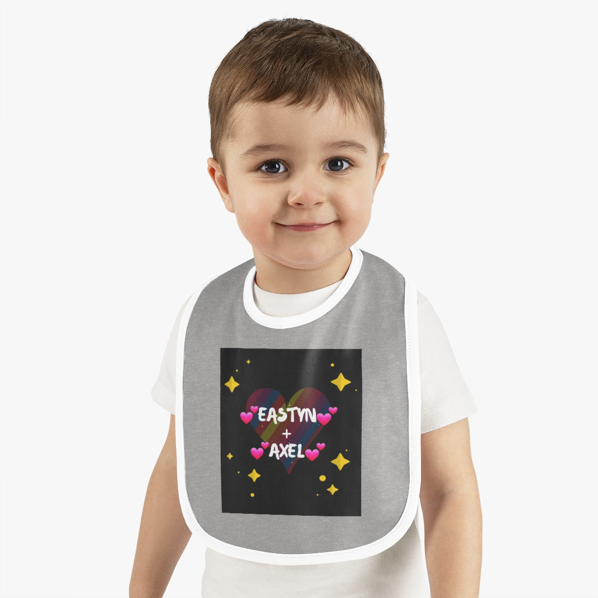 Baby Contrast Trim Jersey Bib