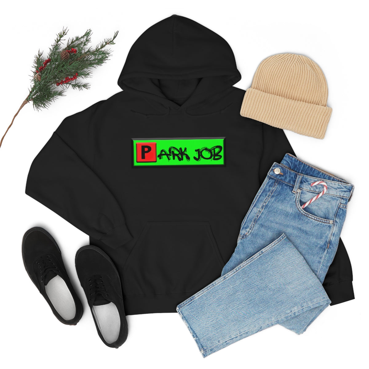 PJ Red and Green Unisex Heavy Blend™ Hooded Sweatshirt