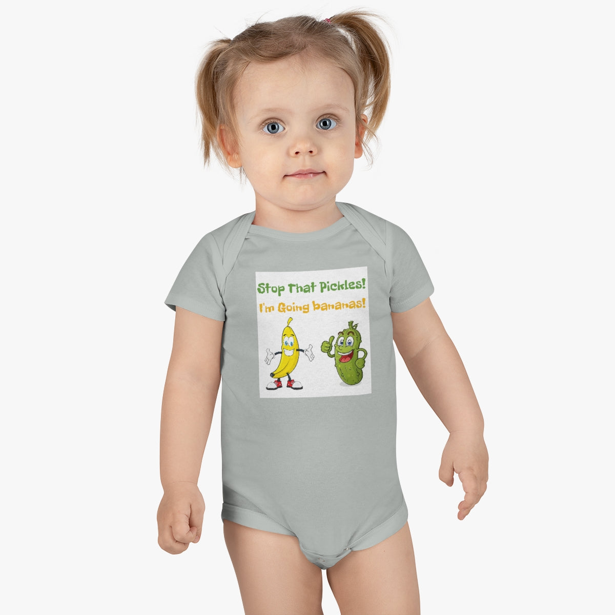Pickle and Banana Baby Short Sleeve Onesie®