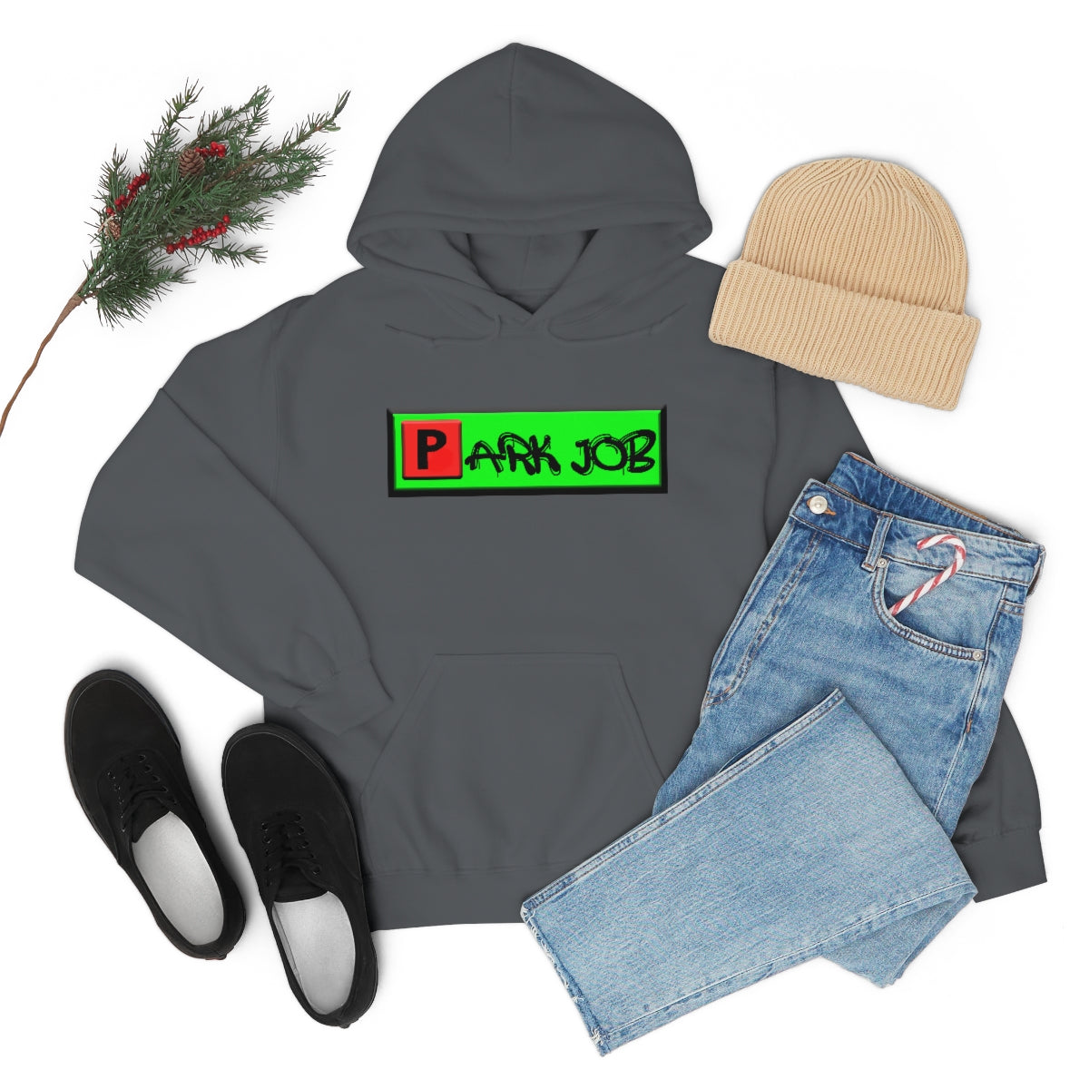 PJ Red and Green Unisex Heavy Blend™ Hooded Sweatshirt