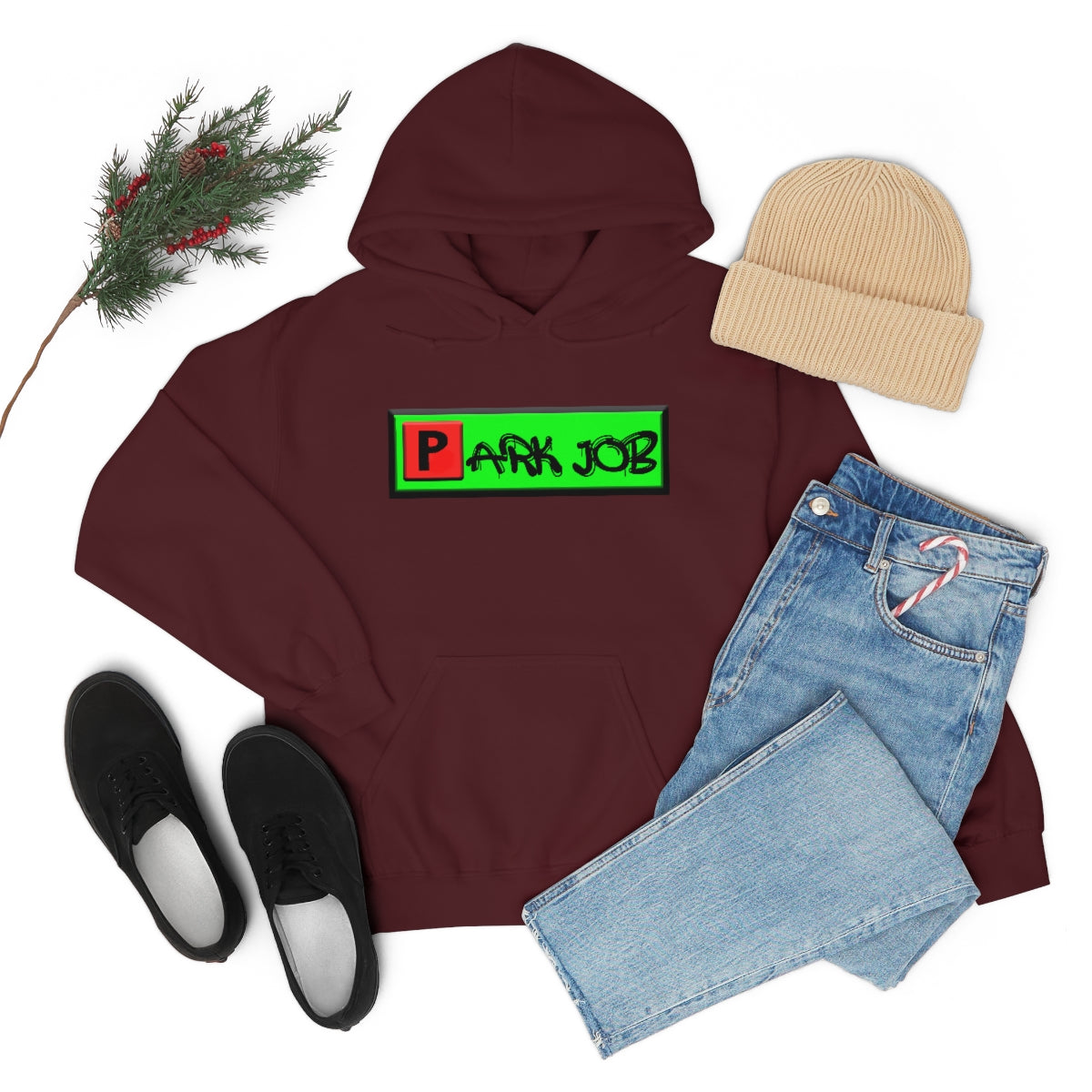 PJ Red and Green Unisex Heavy Blend™ Hooded Sweatshirt