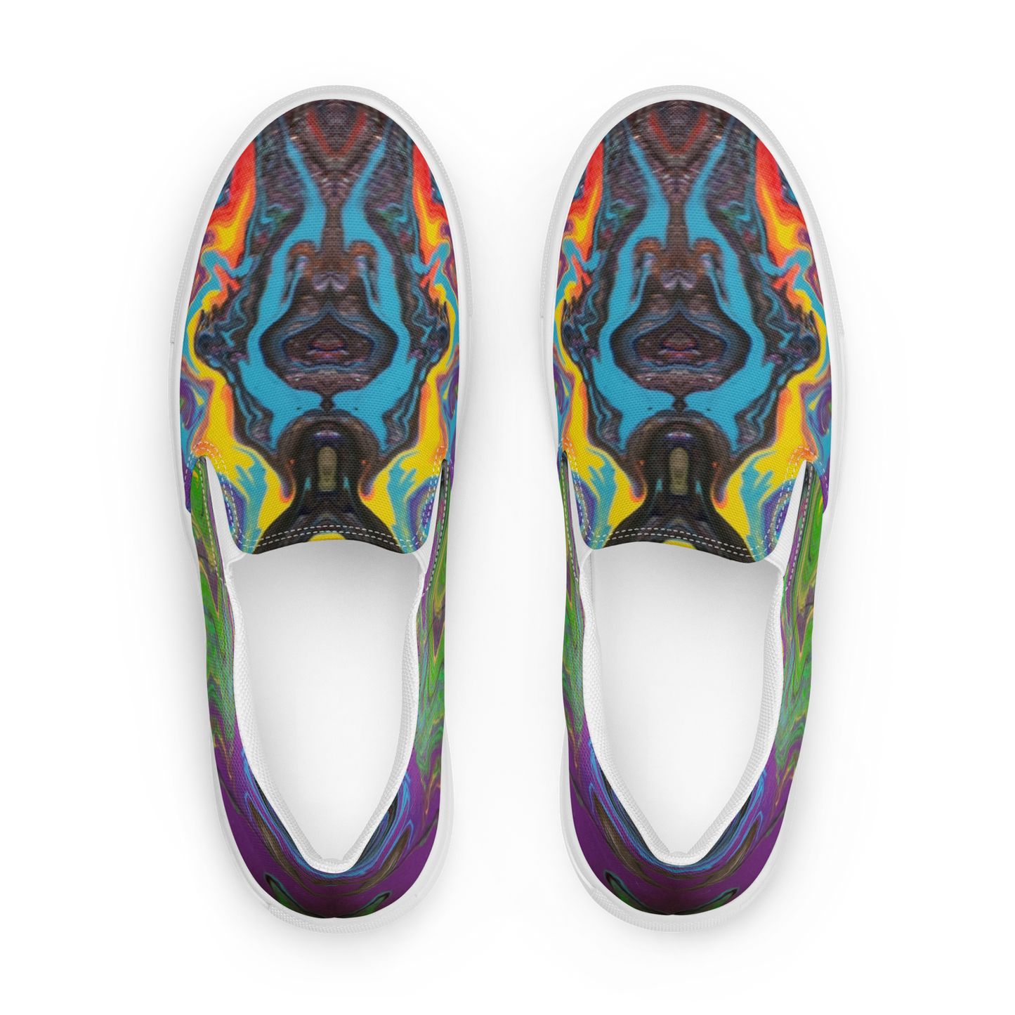 PJ Original Artwork Men’s slip-on canvas shoes designed by PJ
