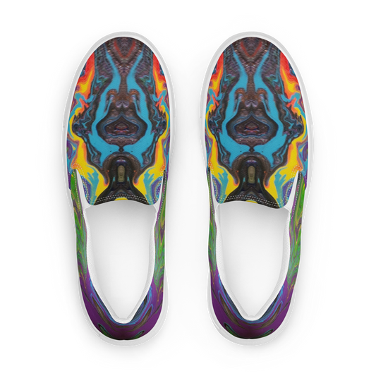 PJ Original Artwork Men’s slip-on canvas shoes designed by PJ