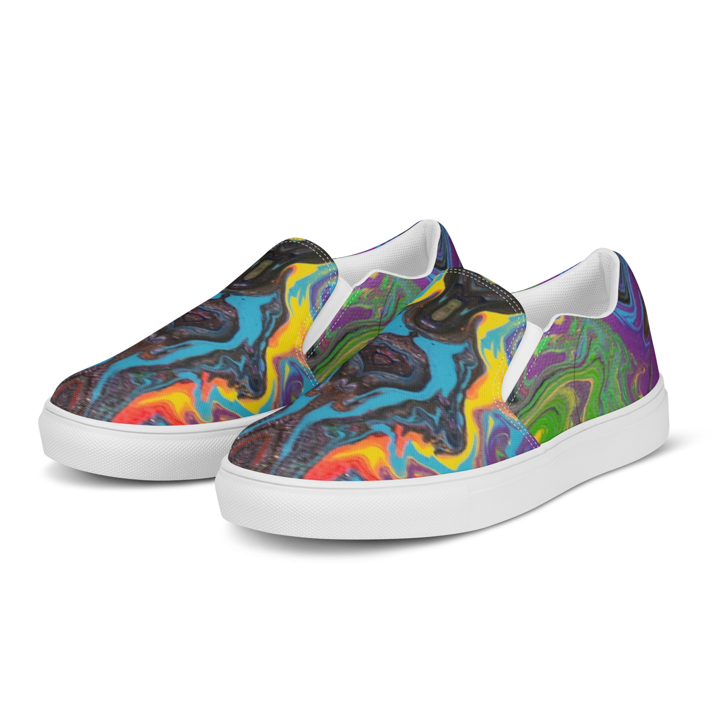 PJ Original Artwork Men’s slip-on canvas shoes designed by PJ