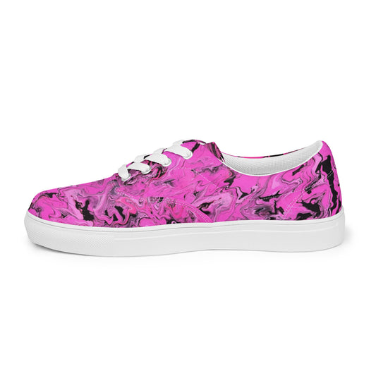 PJ Original Artwork Women’s lace-up canvas shoes